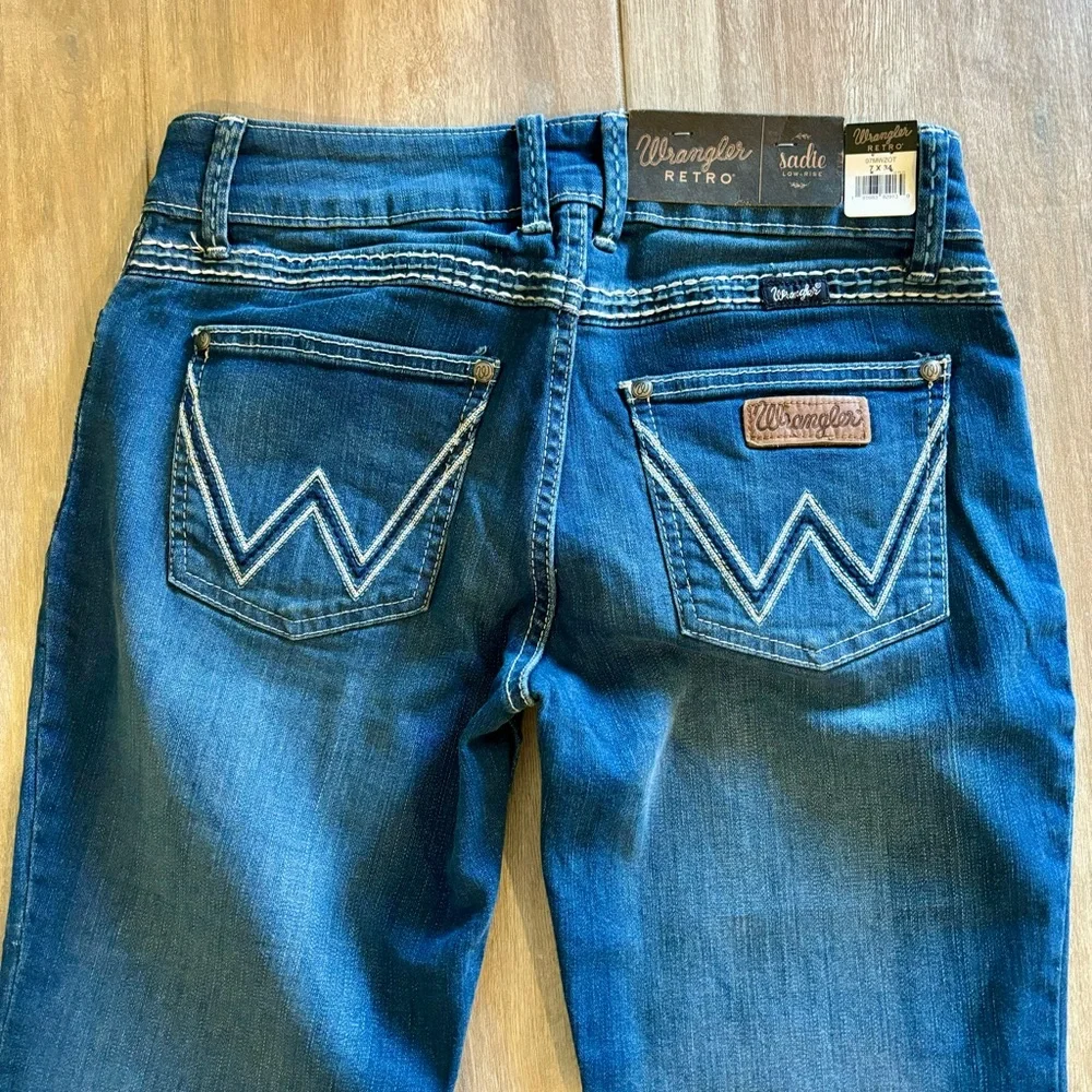 Wrangler Retro Sadie Low Rise Boot Cut Size 7/8 - Picture 8 of 8